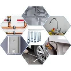 SET CHIAVI A TUBO 6-22MM ESAGONALI 10PZ CHIAVINI TUBOLARI LEVA A T IDRAULICA