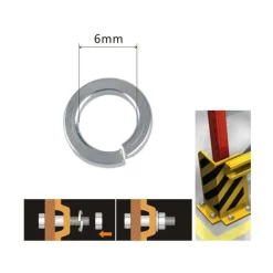 SET CONFEZIONE 58 GR. RONDELLE ELASTICHE IN ACCIAIO RONDELLA DIAMETRO 6 MM 90835