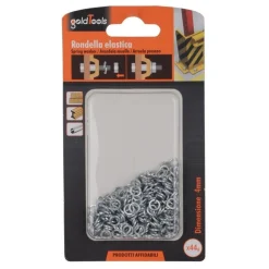 SET CONFEZIONE 44 GR. RONDELLE ELASTICHE IN ACCIAIO RONDELLA DIAMETRO 4 MM 90833