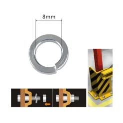 SET CONFEZIONE 62 GR. RONDELLE ELASTICHE IN ACCIAIO RONDELLA DIAMETRO 8 MM 90836