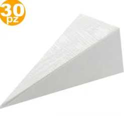 SET CONI CONO BIANCO BOMBONIERA NASCITA MATRIMONI COMPLEANNO PORTACONFETTI RISO