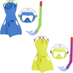 SET DA SNORKELING BAMBINI FLAPPER MASCHERA BOCCAGLIO PINNE 3-6 ANNI 2 COL 25039