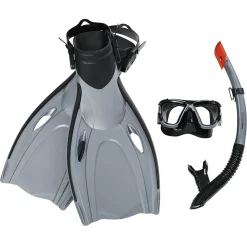 SET DA SNORKELING MASCHERA BOCCAGLIO PINNE BLACKSEA PER ADULTI IMMERSIONI 25044