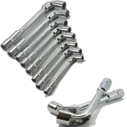 SET DI 8 CHIAVI A PIPA ESAGONALI 8 - 22mm CHIAVI BUSSOLA  8 10 11 12 13 14 17 19