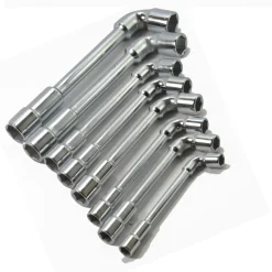 SET DI 8 CHIAVI A PIPA ESAGONALI 8 - 22mm CHIAVI BUSSOLA  8 10 11 12 13 14 17 19