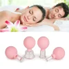 SET DI 4 COPPETTE PER MASSAGGIO FACCIALE SFERA IN SILICONE MASSAGGIATORE SCHIENA