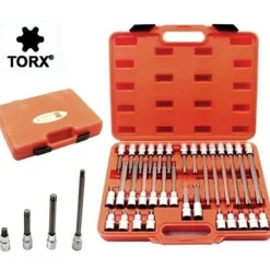 SET DI CHIAVI A BUSSOLA DA 1/2 CON INSERTI TORX 32 PEZZI CORTI E LUNGHI