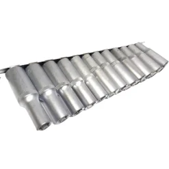 SET DI CHIAVI BUSSOLA LUNGHE DA 1/2 CHROME VANADIUM 10 A 24 MM 12 PEZZI MR70253