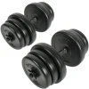 SET DI MANUBRI COMPONIBILI PESI REGOLABILI FITNESS PALESTRA DUMBBELL 15 KG TOTAL