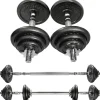 SET DI MANUBRI REGOLABILI DUMBBELL BILANCIERE 40 KG TOT REGOLABILE BODY BUILDING