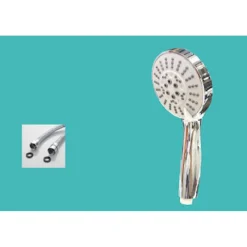 SET DOCCETTA SOFFIONE DOCCIA CON TUBO FLESSIBILE 1.5 METRI STAFFA BAGNO TX-9218