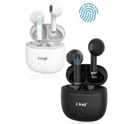 SET DOPPIO AURICOLARE CUFFIE BLUETOOTH MINI CON BOX RICARICA TWS77 POP UP TOUCH