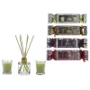 SET FRAGRANZA AMBIENTE DIFFUSORE CON 6 BASTONCINI 2 CANDELE PROFUMATE CASA CENTROTAVOLA