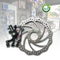 SET FRENO A DISCO 16 CM CON PINZA MECCANICA PER BICI BICICLETTA RICAMBI ZX-9918