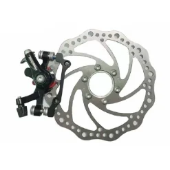 SET FRENO A DISCO 16 CM CON PINZA MECCANICA PER BICI BICICLETTA RICAMBI ZX-9918