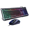 SET GIOCO CON TASTIERA LED MOUSE CABLATO USB RETROILLUMINATA MULTICOLORE Q803-RGB