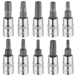 SET KIT 46 PEZZI CHIAVI A BUSSOLA CON CRICCHETTO 1/4