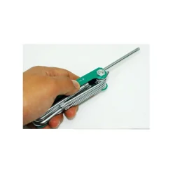 SET KIT CHIAVINI TORX 8IN1FORATI TASCABILI PIEGHEVOLE T 10 15 20 25 27 30 40 45