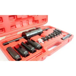 SET KIT PER ESTRAZIONE INIETTORE INIETTORI UNIVERSALE CON MARTELLO SCORREVOLE