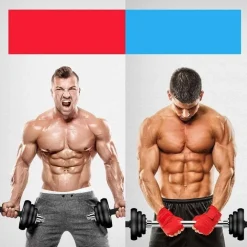 SET MANUBRI REGOLABILI DUMBBELL 30KG MANUBRIO ELETTROLITICO BILANCIERE PALESTRA