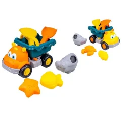 SET MARE 6 PZ GIOCHI SPIAGGIA CAMION ANIMALE PER BAMBINI SABBIA 2 COLORI 6560066