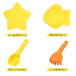 SET MARE 6 PZ GIOCHI SPIAGGIA CAMION ANIMALE PER BAMBINI SABBIA 2 COLORI 6560066