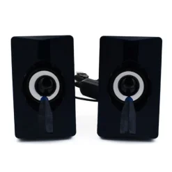 SET MINI ALTOPARLANTI SPEAKERS PER BASSO PER COMPUTER LUCI LED COLORATE Q-T124