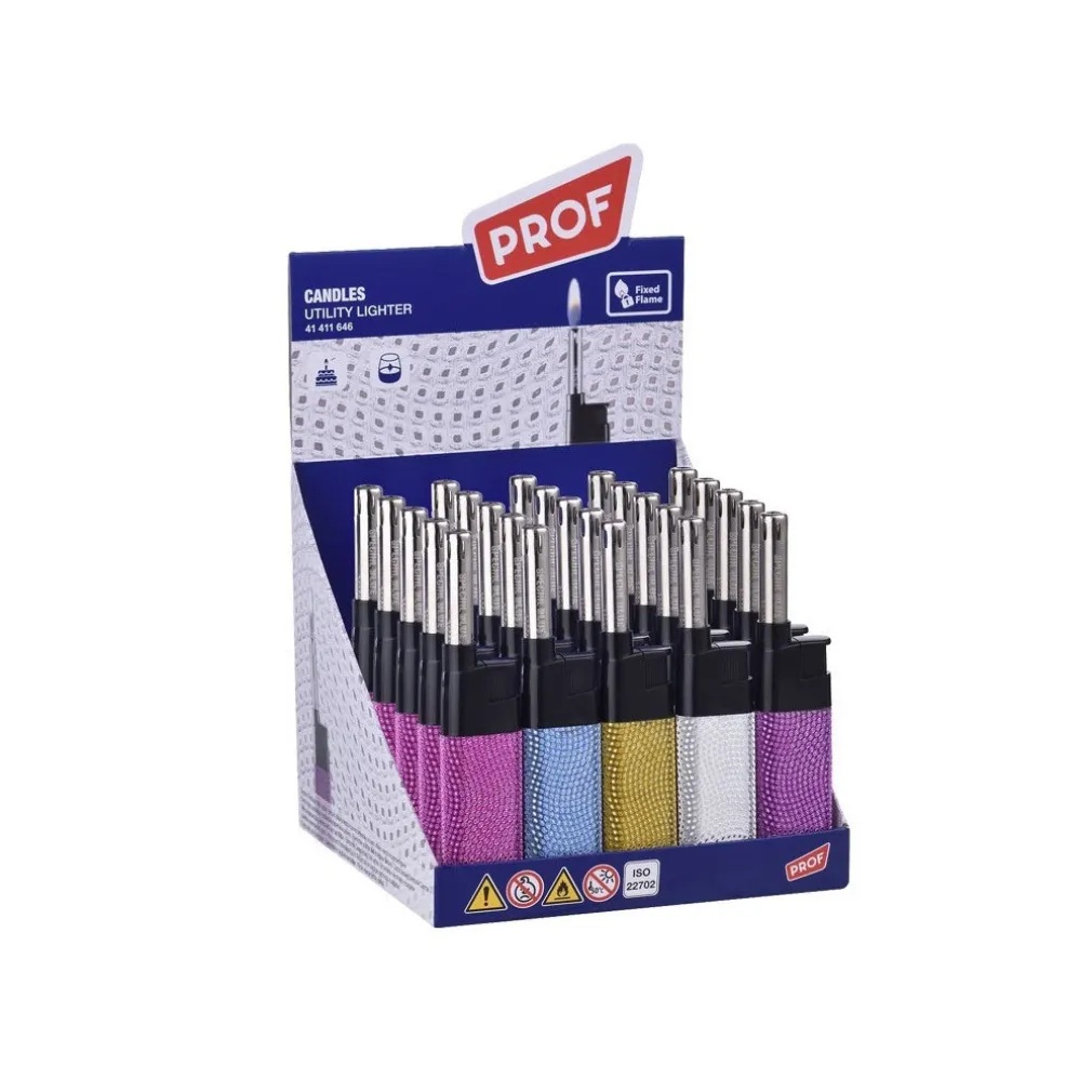 SET 50PEZZI ACCENDIGAS ACCENDI GAS A FIAMMA CANNA CORTA SHINY BRILLANTI 41411646