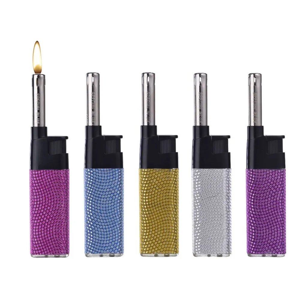 SET 50PEZZI ACCENDIGAS ACCENDI GAS A FIAMMA CANNA CORTA SHINY BRILLANTI 41411646