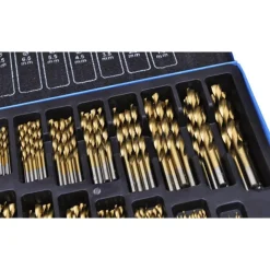 SET PUNTE TRAPANO 170PZ PEZZI TITANIO HSS VALIGETTA METALLO 1 10 MM FERRO LEGNO