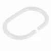 SET 12PZ ANELLI GANCIO PER TENDA DA DOCCIA BOX BAGNO IN PLASTICA PP BIANCO 87237
