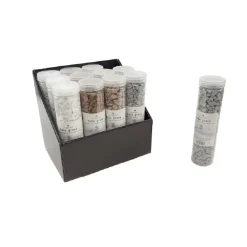 SET 12PZ BARATTOLO CON PIETRE COLORATE DECORAZIONE DELLA CASA DECORATIVI 133684