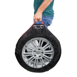 SET 4PZ BORSA CUSTODIA PROTEZIONE PNEUMATICI AUTO COVER STORAGE GOMME RUOTE 65CM