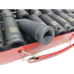 SET 35PZ BUSSOLE BOCCOLE ESAGONALI PER PISTOLA AVVITATORE PNEUMATICO 1/2