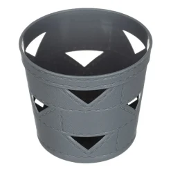 SET 3PZ CESTO CESTINO PORTAOGGETTI ORGANIZZATORE TONDO 10X10X9CM ASSORTITI 10711