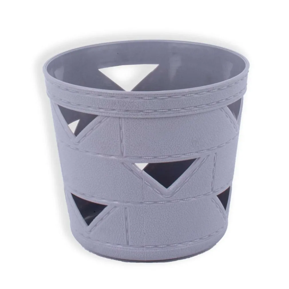 SET 3PZ CESTO CESTINO PORTAOGGETTI ORGANIZZATORE TONDO 10X10X9CM ASSORTITI 10711