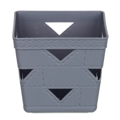 SET 3PZ CESTO CESTINO PORTA TUTTO OGGETTI ORGANIZZATORE QUADRATO 10X10X9CM 10712