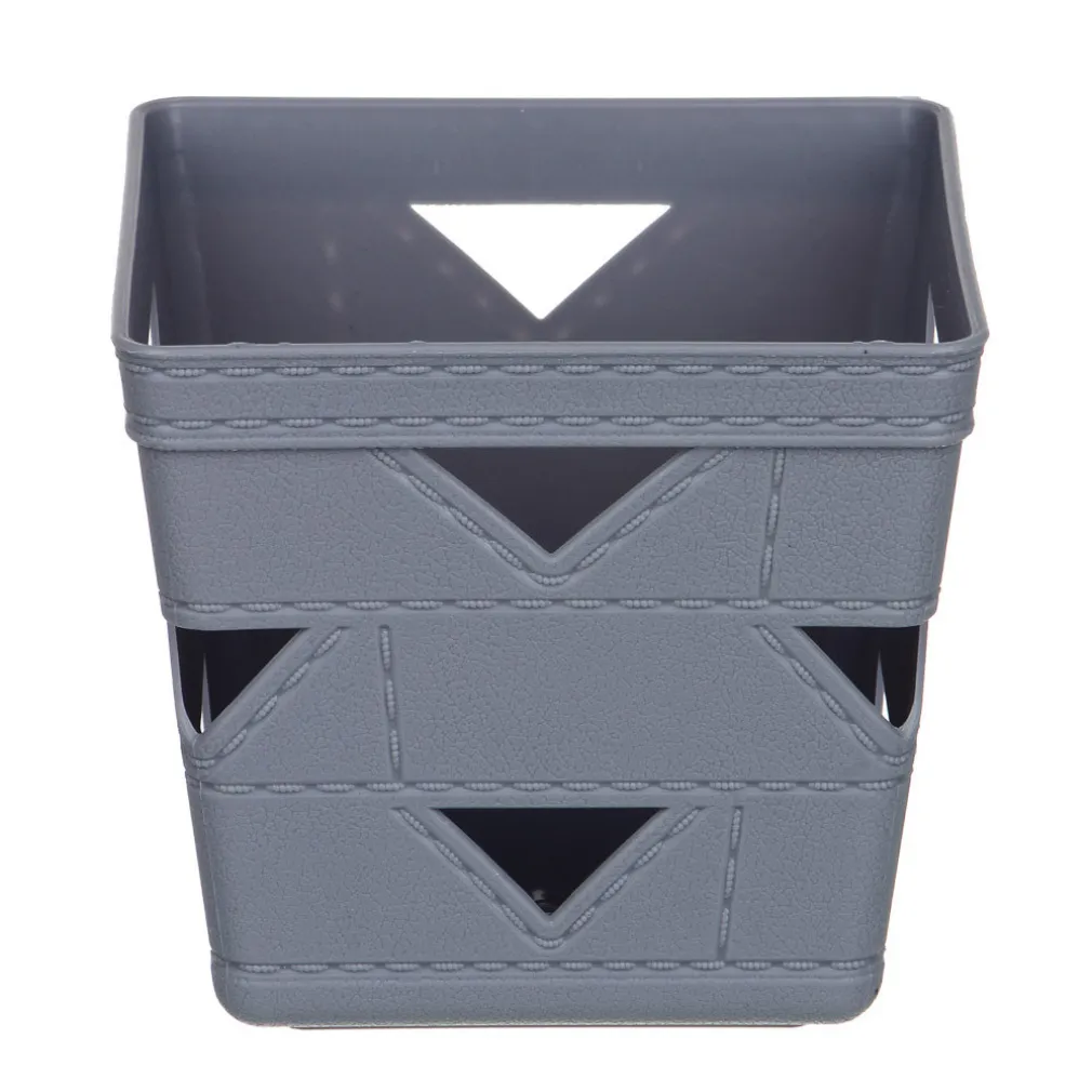 SET 3PZ CESTO CESTINO PORTA TUTTO OGGETTI ORGANIZZATORE QUADRATO 10X10X9CM 10712