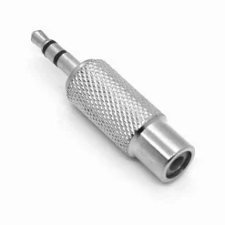 SET 2PZ CONNETTORE ADATTATORE AUDIO STEREO RCA FEMMINA A AUX 3,5MM MASCHIO C-091