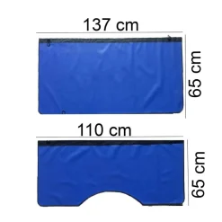 SET 3PZ COPERTURA PARAFANGO AUTO TELO PROTEZIONE CARROZZERIA RIVESTIMENTO PROTETTIVO