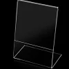 SET 2PZ CORNICI ESPOSITORE TRASPARENTE PLEXIGLASS 18x24CM VERTICALE PORTA FOTO