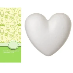 SET 2PZ CUORI POLISTIROLO 10 CM APRIBILE DECOUPAGE DECORARE SAN VALENTINO 198924