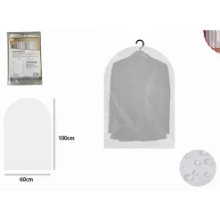 SET 3PZ CUSTODIA SACCA COPRIABITI COPRI ABITO VESTITO GIACCA 60X100 CM EVA 87410