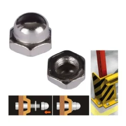 SET 12PZ DADO DADI CIECHI ESAGONALI M8 SERRAGGIO 8 MM PER CHIAVE ESAGONALE 94919