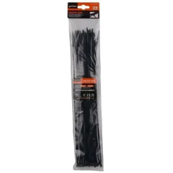 SET 30PZ FASCETTE CAVI CAVO NERO STRINGENTI IN PLASTICA NYLON 3.6 X 350 MM 92384