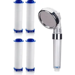 SET 4PZ FILTRO IN COTONE PP RICAMBIO PER DOCCETTA SOFFIONE DOCCIA RIMOVIBILI 59998