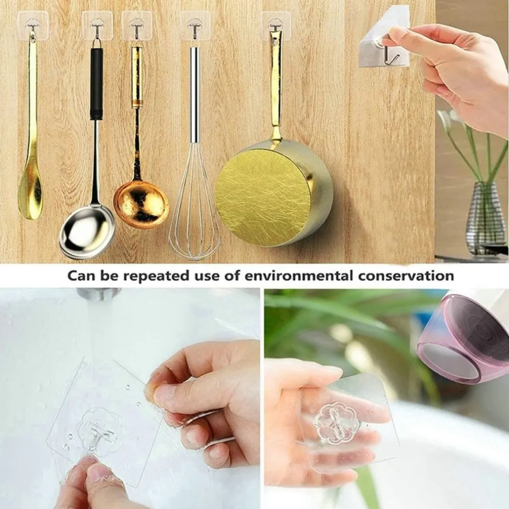 SET 2PZ GANCI ADESIVI APPENDI STROFINACCI ASCIUGAMANI ACCAPPATOIO BAGNO CUCINA 87756