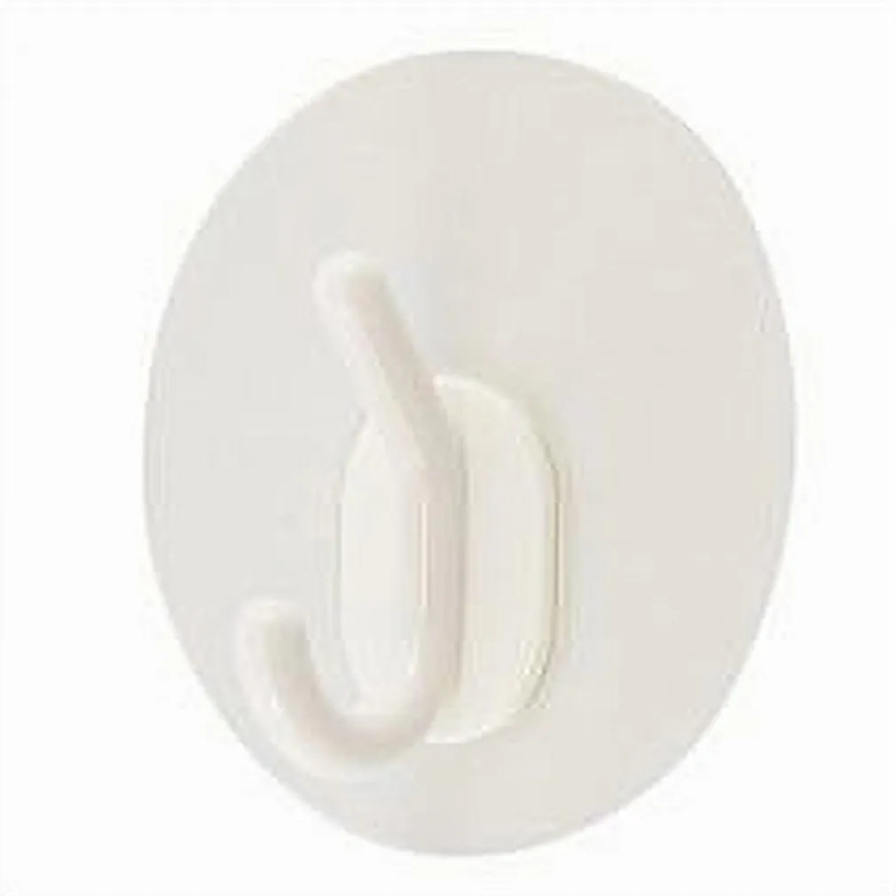 SET 2PZ GANCI ADESIVI APPENDINO DOPPIO PARETE BAGNO CUCINA CASA ATTACCAPANNI 87364