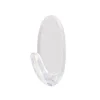 SET 3PZ GANCI APPENDINI ADESIVI TRASPARENTI PARETE CASA ATTACCAPANNI OVALI 87014