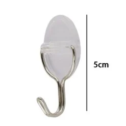 SET 3PZ GANCI APPENDINI ADESIVI PARETE CASA CUCINA BAGNO ATTACCAPANNI OVALE 87010